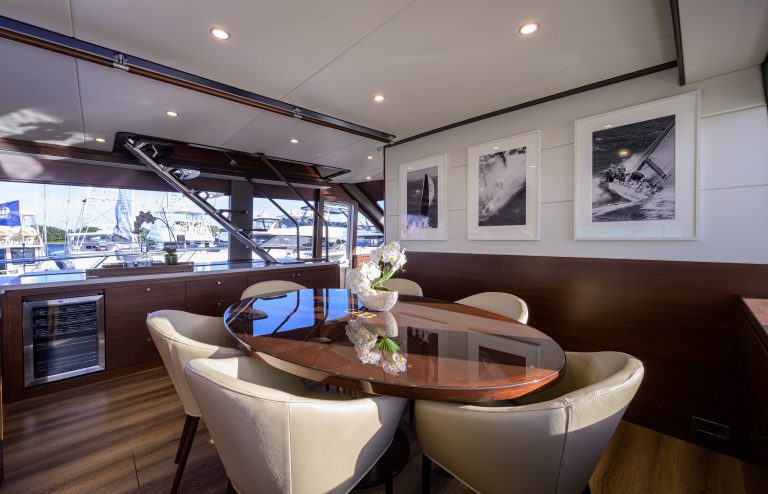 GB85 Dining Area - Imagery courtesy of Grand Banks