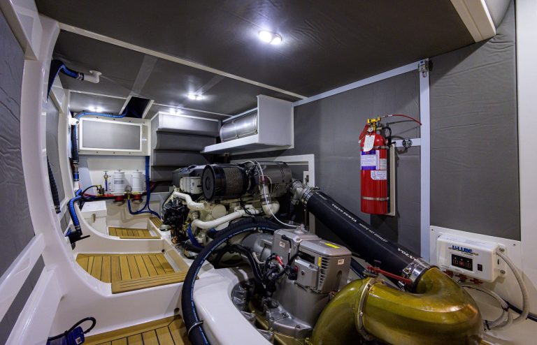 GB85 Engine Room - Imagery courtesy of Grand Banks