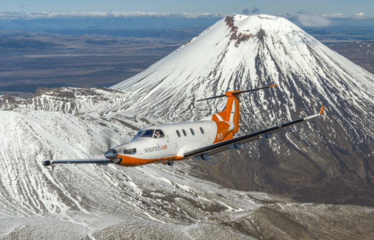 Pilatus PC -12 over New Zealand - Imagery courtesy of Pilatus Aircraft Ltd.