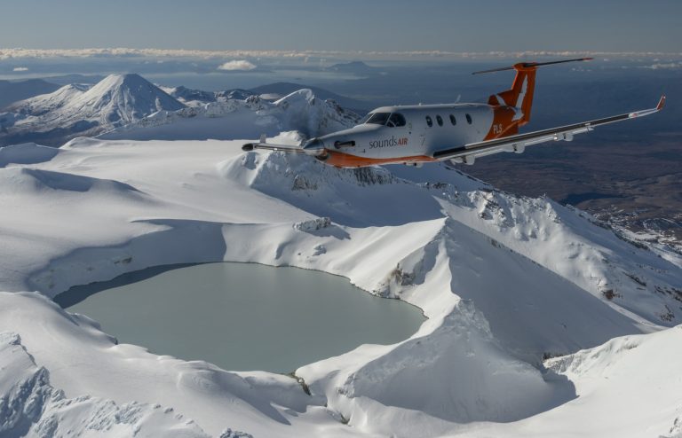 Pilatus PC -12 over New Zealand - Imagery courtesy of Pilatus Aircraft Ltd.