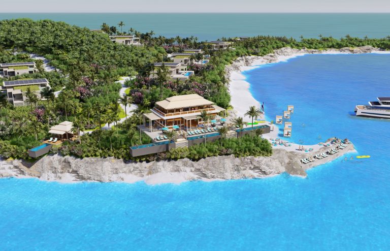 Beach club rendering - Imagery courtesy of Silent-Yachts