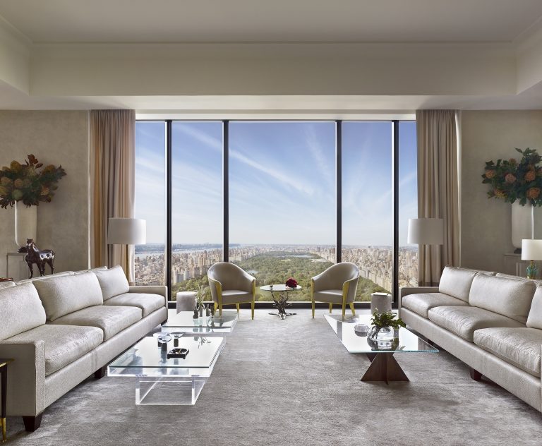 Steinway Tower - 43rd Floor Living Room - Imagery courtesy of  Peter Murdock