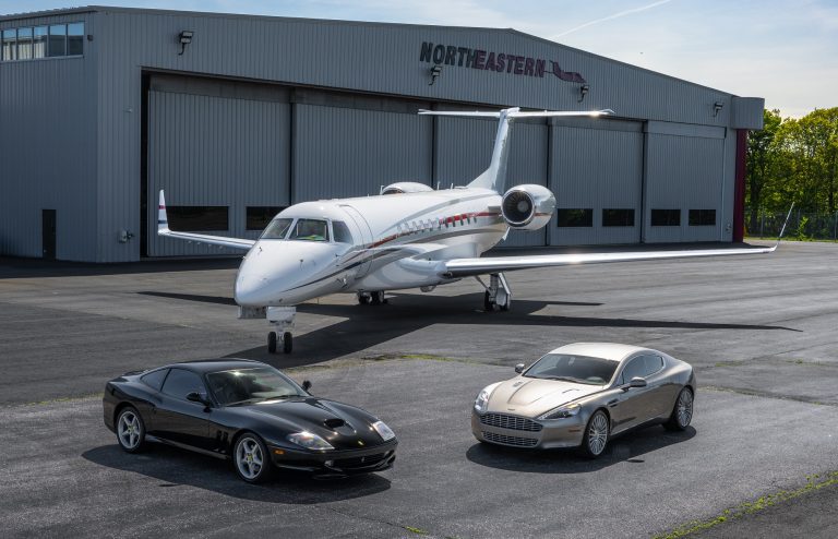 2001 Ferrari 550 Maranello, Aston Martin Rapide, and Embraer Legacy 600 - Photography courtesy of Daniel Wagner