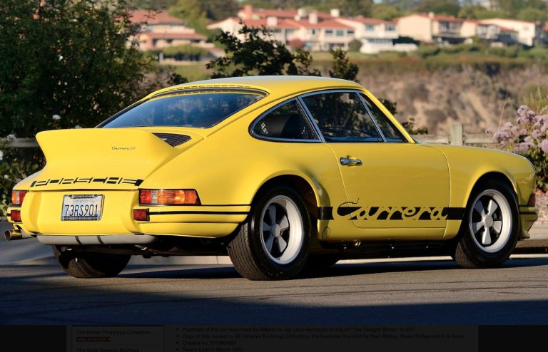 Paul Walker's 1973 Porsche 911 Carrera RS 2.7 - Imagery courtesy of Mecum Auctions