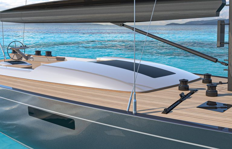 SW96 Deck Rendering - Imagery courtesy of Southern Wind Yachts