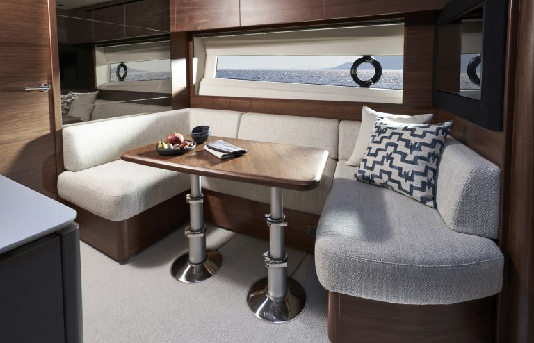 interior-dining-area - Imagery courtesy of Princess Yachts Limited 2021