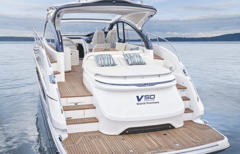 Princess V50 - Main deck - Imagery courtesy of Princess Yachts Limited 2021