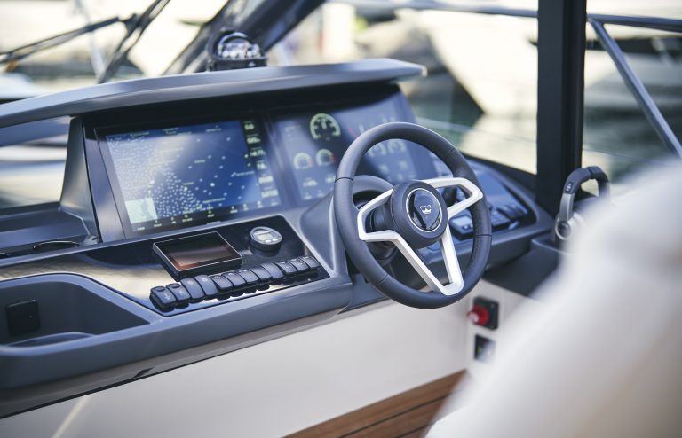 Princess V50 - Open helm -  Imagery courtesy of Princess Yachts Limited 2021