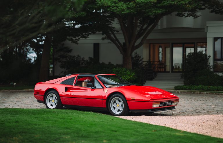 Ferrari 328 GTS pulling into 359 Meadow Lane "Swans Crossing Estate" - Photography courtesy of Daniel Wagner