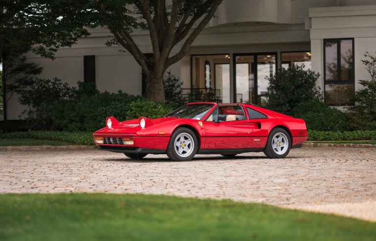 Ferrari 328 GTS in front of 359 Meadow Lane "Swans Crossing Estate" - Photography courtesy of Daniel Wagner