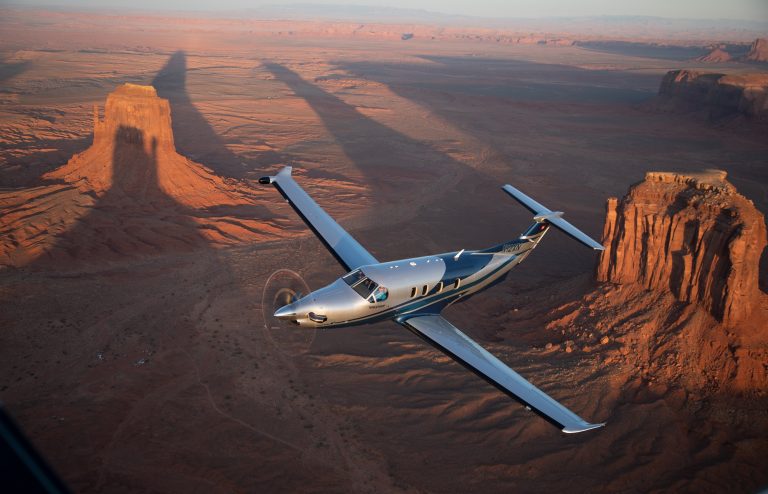 PC-12 NGX over Monument Valley. Imagery courtesy of Pilatus Aircraft Ltd.