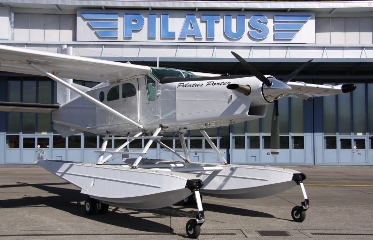 PC-6 with floats. Imagery courtesy of Pilatus Aircraft Ltd.