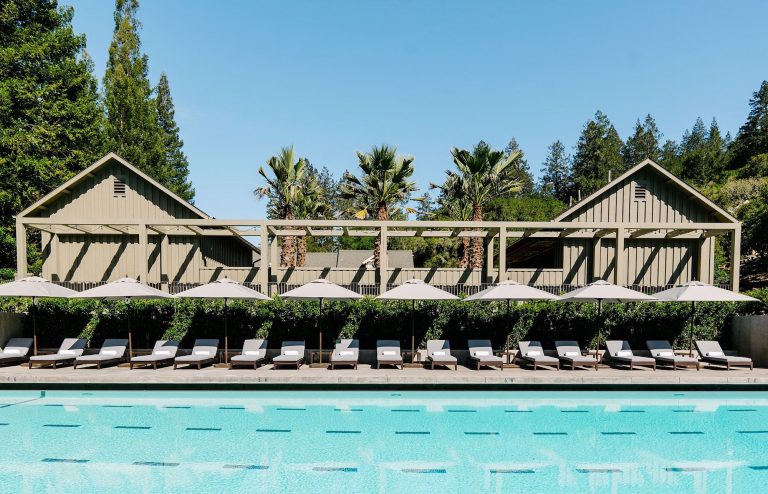 Meadowood fitness pool - Imagery courtesy of Meadowood Napa