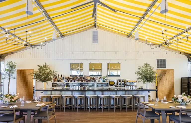 Meadowood Forum, indoor dining area and bar - Imagery courtesy of Meadowood Napa