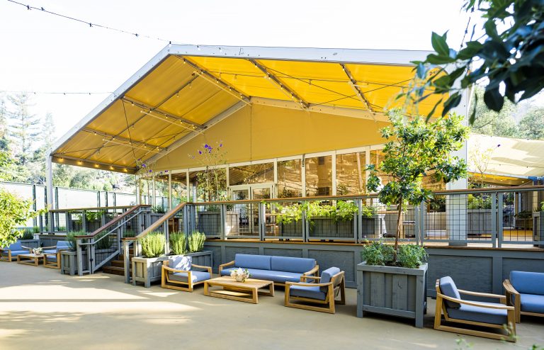 Meadowood's Forum's outdoor lounge - Imagery courtesy of Meadowood Napa