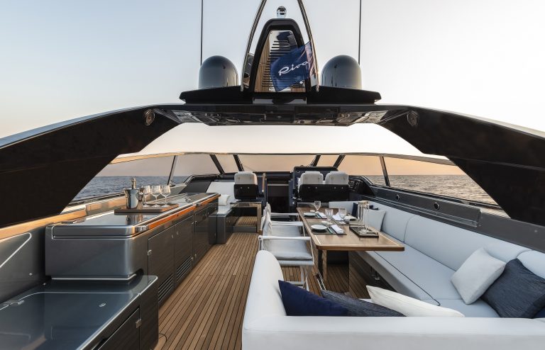 Riva 76 Bahamas top deck - Imagery courtesy of Leonardo Andreoni