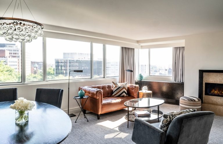 Dupont Circle Hotel's Parkview Suite Living Room - Imagery courtesy of The Doyle Collection