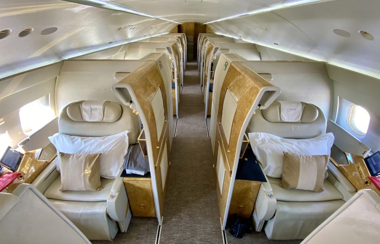 The A319's sumptuous interior - Imagery courtesy of Emirates Executive Private Jet