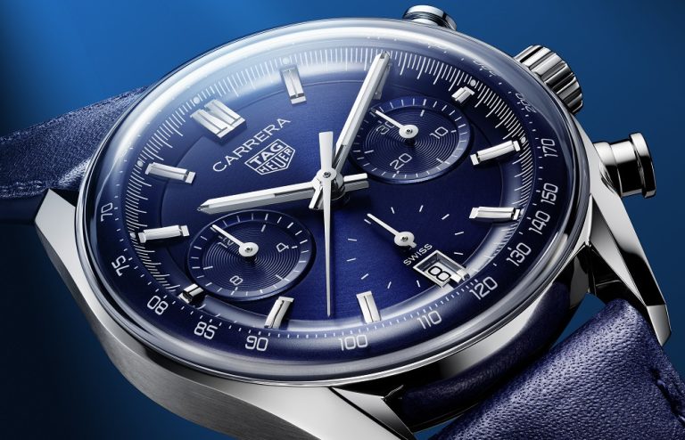 TAG Heuer Carrera Chronograph with Blue dial - Imagery courtesy of TAG Heuer