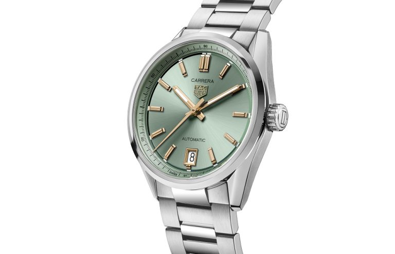 TAG Heuer Carrera Date with Pastel Green dial - Imagery courtesy of TAG Heuer