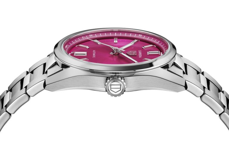 TAG Heuer Carrera Date with Pink dial - Imagery courtesy of TAG Heuer